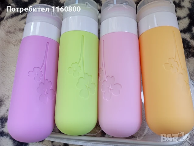 Силиконови бутилки за пътуване, снимка 2 - Други - 50502752