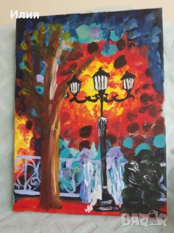 картина улична лампа, снимка 1 - Картини - 41424827