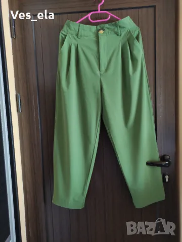 зелен панталон Stradivarius, снимка 1