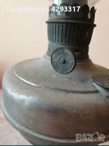 Стара лампа с газ, снимка 2 - Настолни лампи - 50224774