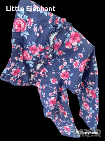 Клинче за 12-18 мес мом рози и цветя тъмно розово,колекция"Flowers",Англия/ново