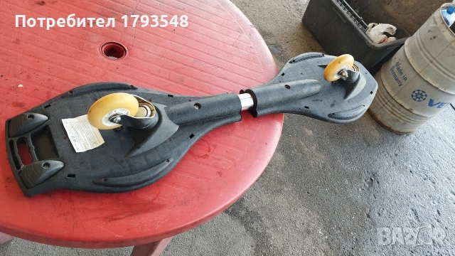 Уейв борд / wave board  оранжево - черен  в много добро състояние дължина  86 см., снимка 3 - Скейтборд, ховърборд, уейвборд - 53005245