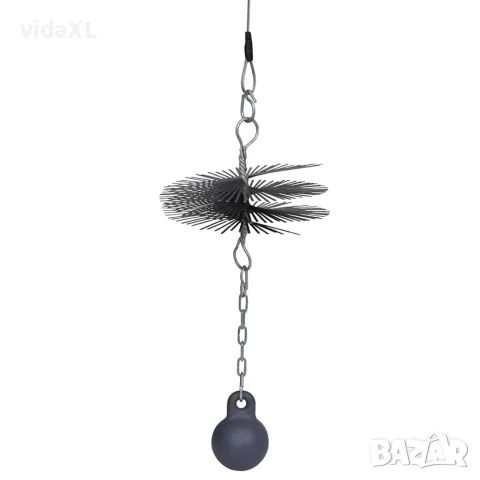 vidaXL Кръгла четка за почистване на комин, диаметър 20 см, снимка 2 - Коминочистачи - 56146000