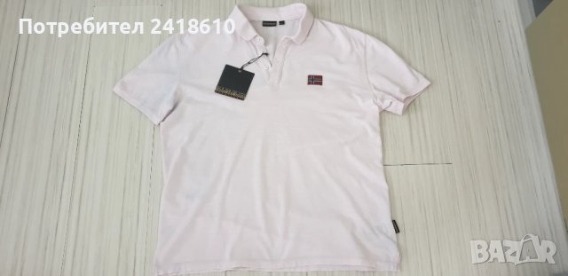 Napapijri  Pique Cotton Regular Fit Mens Size XL НОВО! ОРИГИНАЛ! Мъжка Тениска!, снимка 9 - Тениски - 51053792