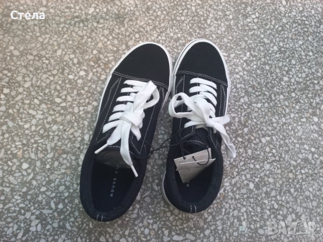 HOUSE кецове, нови, черни, с етикет, снимка 10 - Кецове - 42225628