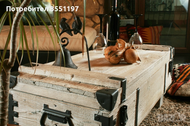 Холна маса от сандък с място за багаж, снимка 11 - Маси - 51687003