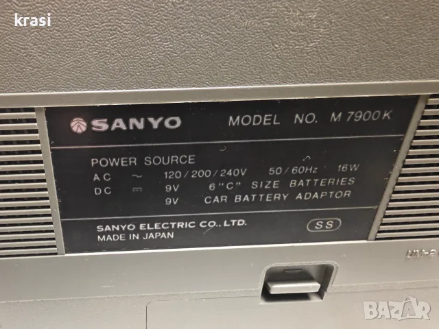 SANYO 7900K РАДИО КАСЕТОФОН, снимка 5 - Радиокасетофони, транзистори - 56231841