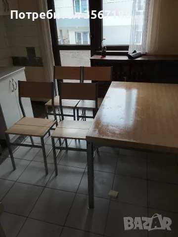 кухненска маса със столове, снимка 3 - Маси - 56081235