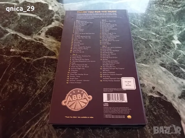 ABBA Thank You For The Music 4cd, снимка 2 - Декове - 56267753