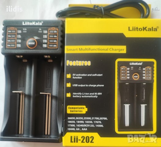  Интелигентно  зарядно LitoKala за  литиевойннни и  други АА и ААА батерии