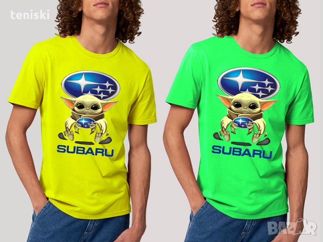  Мъжка и дамска тениска Baby Yoda Hug BMW Mercedes Subaru Pоrsche Mazda Suzuki, снимка 14 - Тениски - 28162437