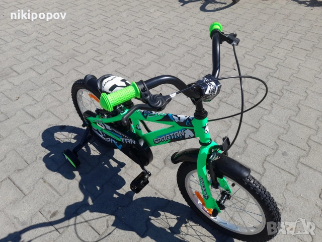 PASSATI Велосипед 16" SPARTAN зелен, снимка 10 - Велосипеди - 53759393