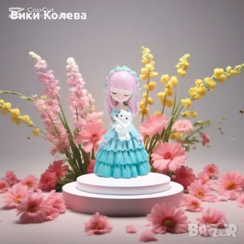 Силиконов молд „Момиче с мече, снимка 3 - Форми - 49001834