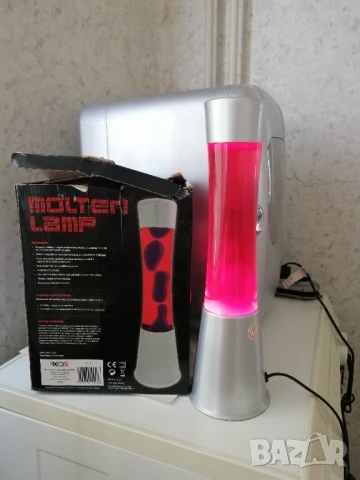 Лава лампа, декоративна лампа с восък, снимка 3 - Настолни лампи - 50836531