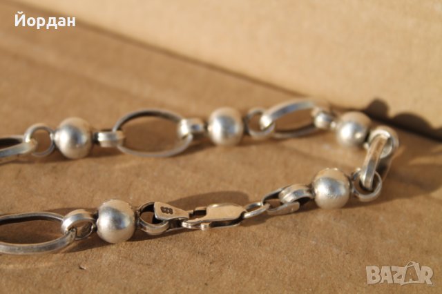 Сребърен синджир , снимка 6 - Колиета, медальони, синджири - 44497418