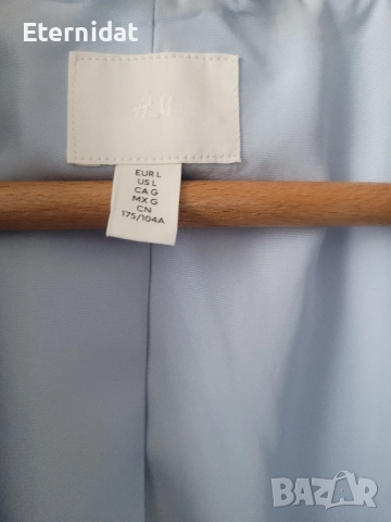 Светло син блейзър H&M , снимка 2 - Сака - 51863361