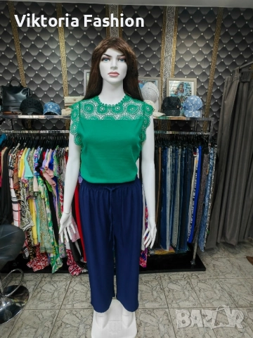 дамска блуза с дантела, снимка 3 - Потници - 51579117