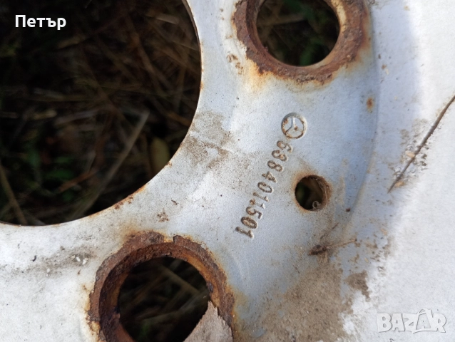 2 броя железни джанти 15ски за Мерцедес вито 5х112мм 1996-2003г, снимка 3 - Гуми и джанти - 52031172