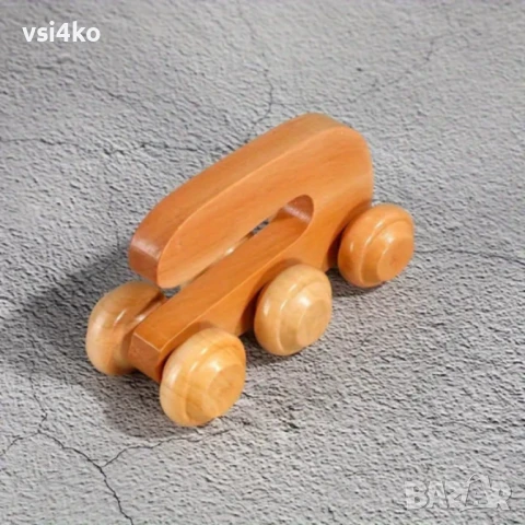 Дървен масажор с дръжка и 6 колелца, снимка 4 - Масажори - 51081339