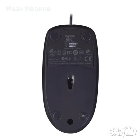 Жична оптична мишка LOGITECH M90, снимка 5 - Клавиатури и мишки - 48425272