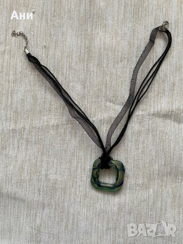 Зелено колие, снимка 6 - Колиета, медальони, синджири - 39555459