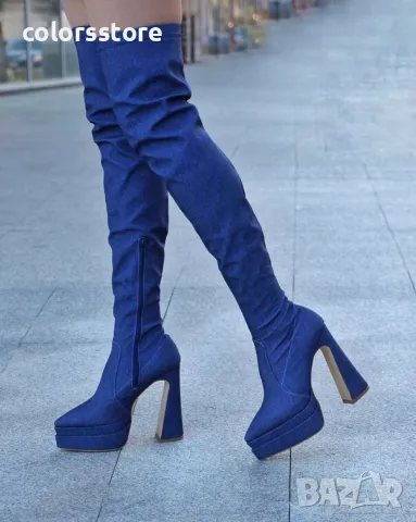 Чизми на ток - деним - YSV2