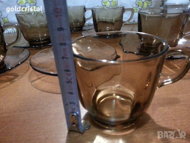 Френски дуралекс чаши за чай , снимка 4 - Антикварни и старинни предмети - 44465854