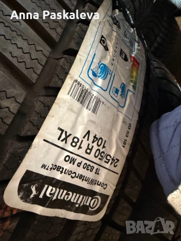 Комплект от 4 зимни гуми Continental  -  245х50 R18, снимка 2 - Гуми и джанти - 53407080