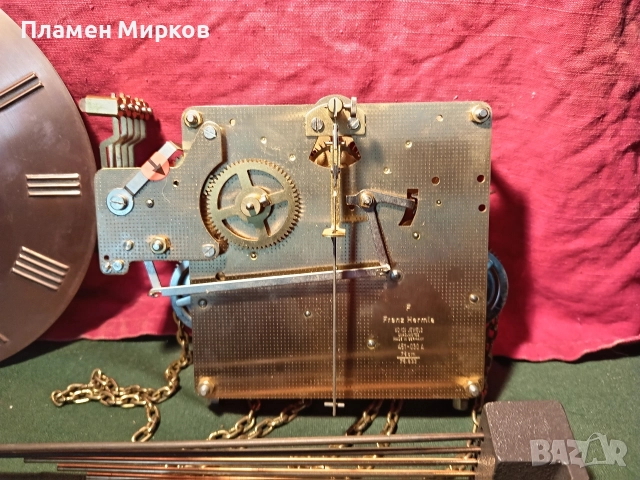 Механизъм от германски стенен уестминстърски часовник, снимка 5 - Антикварни и старинни предмети - 52591929