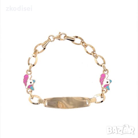 Златна детска гривна 3,71гр.13,5см. 14кр. проба:585 модел:21913-4