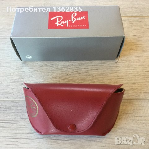 НОВА 100 % оригинална червена кутия калъф за очила RAY-BAN, снимка 1 - Слънчеви и диоптрични очила - 42534258