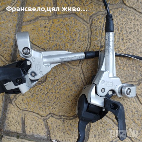 Комбинирани хидравлични спирачки с команди 27 скорости Shimano deore xt st m 765, снимка 3 - Части за велосипеди - 44259336