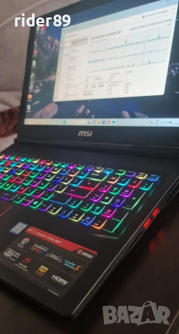 Msi ge63 raider / 15.6 120hz / i7 8750h / gtx 1060, снимка 2 - Лаптопи за игри - 53031860
