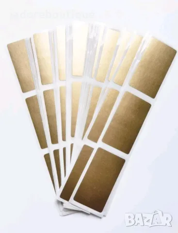 51 бр Златни скреч стикери за карти, ваучери и други