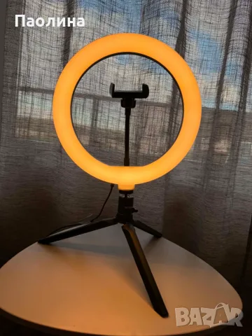 Настолна LED Ring лампа, снимка 4 - Настолни лампи - 56329457