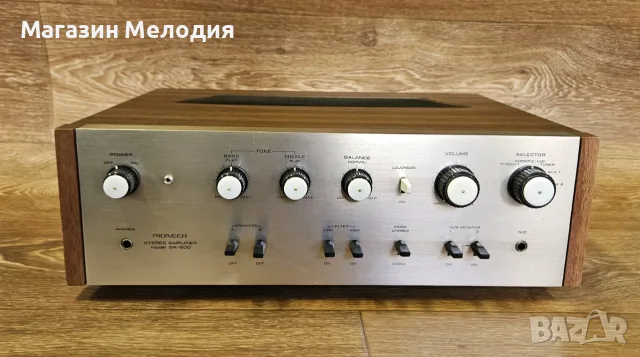 Усилвател Pioneer SA-600 – Топъл, аналогов звук от началото на 70-те, снимка 5 - Ресийвъри, усилватели, смесителни пултове - 56209163