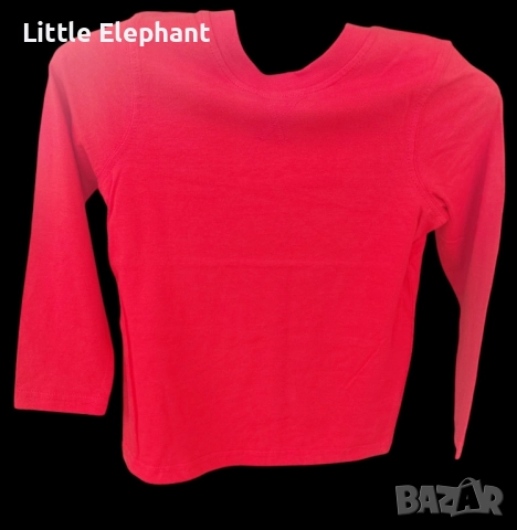 Блузка с дълъг ръкав за 5-6 год момченце тъмно червена,plein,Англия/нова