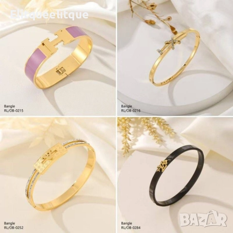 гривни от висококачествена стомана hermes chanel louis vuitton , снимка 8 - Гривни - 52185521