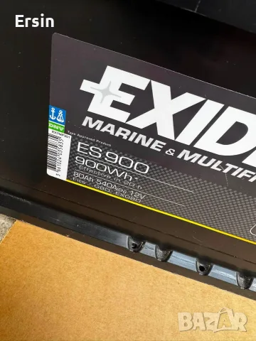 Гелов Акумулатор EXIDE ES900 GEL 80Ah
(Много малко са ползвани) 
(Свалени от нови Кемпери), снимка 6 - Къмпинг мебели - 56096536