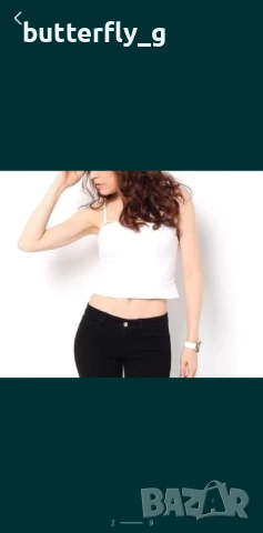 GUESS оригинален нов кроп топ/бюстие/корсет - М, снимка 2 - Корсети, бюстиета, топове - 50580954