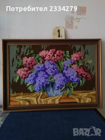 Стари гоблени големи, ръчно изработен в австрийско ателие. , снимка 4 - Гоблени - 47887362