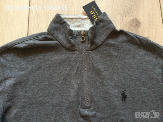 НОВА оригинална сива фланела блуза POLO RALPH LAUREN размер S от САЩ, снимка 8 - Блузи - 52828968