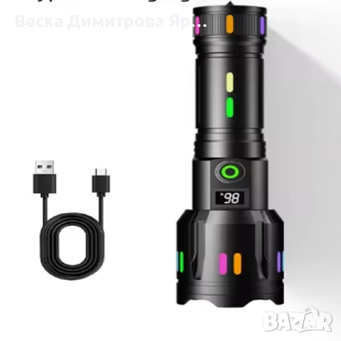 Фенер от алуминиева сплав с мощна светлина, снимка 7 - Други - 52774511