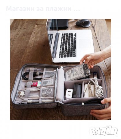 ДВУСЛОЙНА ЧАНТА ЗА ОРГАНИЗИРАНЕ НА ПЪТНИЧЕСКИ КАБЕЛИ - код 1338, снимка 11 - Други стоки за дома - 34287589