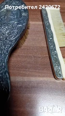 Сребърна четка .Арт деко, снимка 2 - Други ценни предмети - 48944380