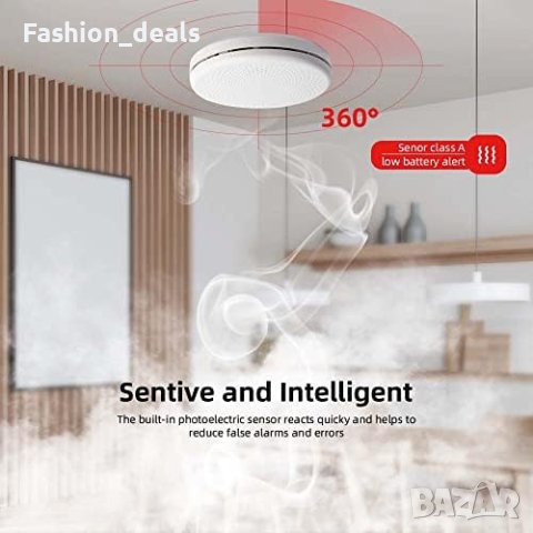 Нов Комбиниран детектор за дим и въглероден оксид 2 в 1/Аларма за пожар Дом, снимка 3 - Други стоки за дома - 41260709