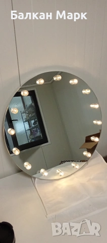 Стенно козметично огледало за грим с LED лампи,осветление