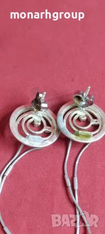 Сребърни обеци , снимка 3 - Обеци - 48045329