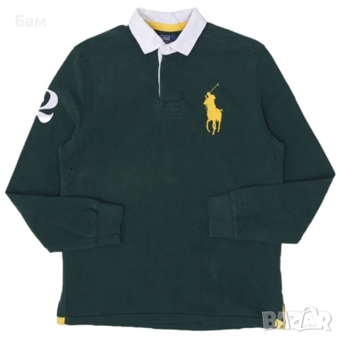 Оригинална мъжка блуза с яка Polo Ralph Lauren размер Л