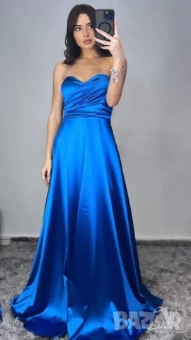 сатенена рокля , снимка 2 - Рокли - 51633905